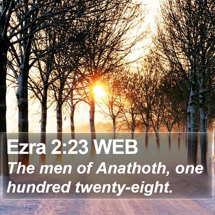 Ezra 2:23 WEB Bible Study