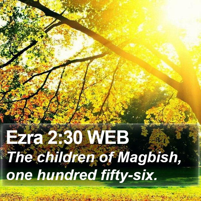 Ezra 2:30 WEB Bible Study