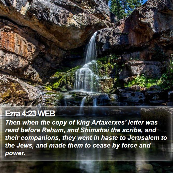 Ezra 4:23 WEB Bible Study