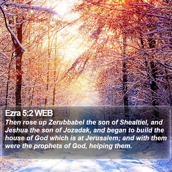 Ezra 5:2 WEB Bible Study