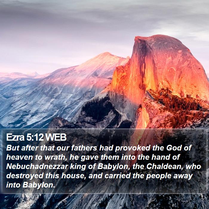 Ezra 5:12 WEB Bible Study