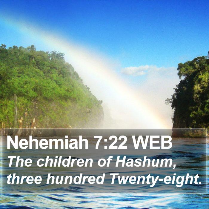 Nehemiah 7:22 WEB Bible Study