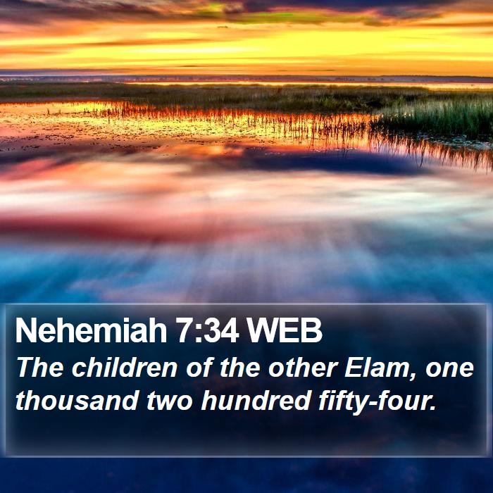 Nehemiah 7:34 WEB Bible Study