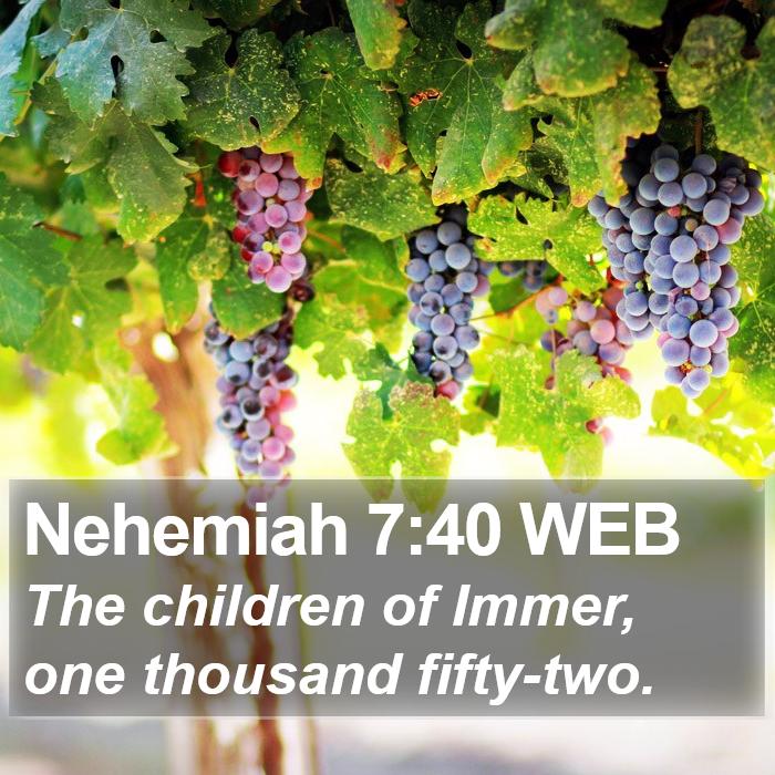 Nehemiah 7:40 WEB Bible Study