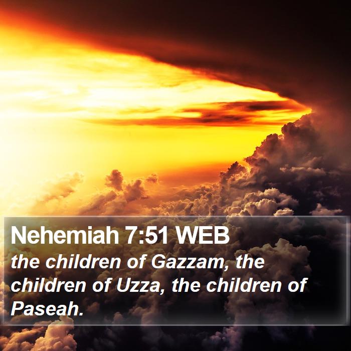 Nehemiah 7:51 WEB Bible Study