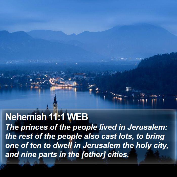 Nehemiah 11:1 WEB Bible Study