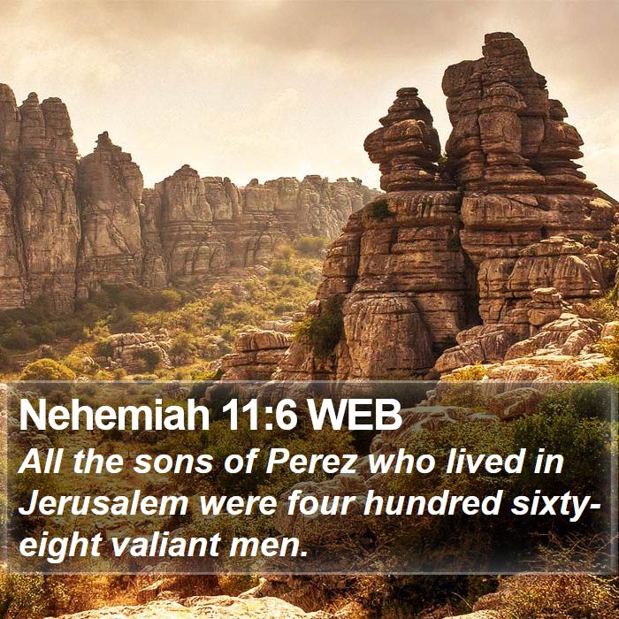 Nehemiah 11:6 WEB Bible Study