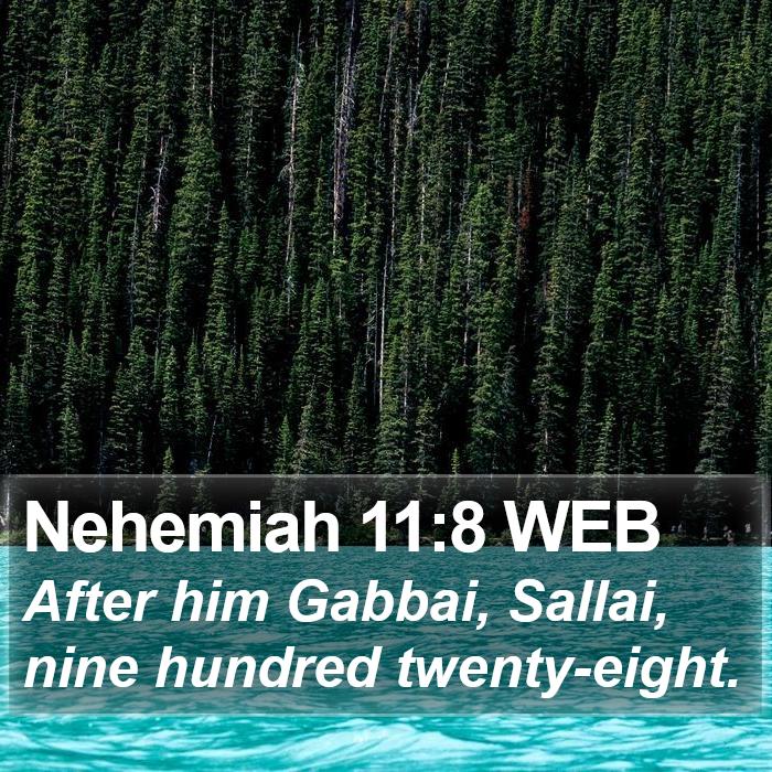 Nehemiah 11:8 WEB Bible Study