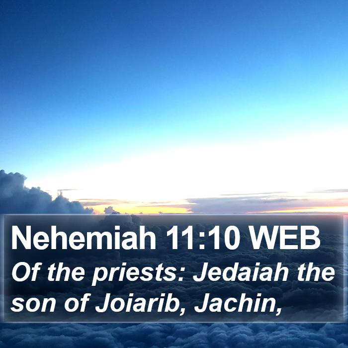 Nehemiah 11:10 WEB Bible Study