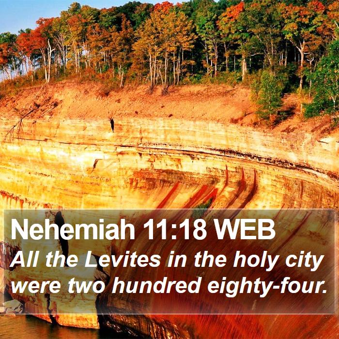 Nehemiah 11:18 WEB Bible Study