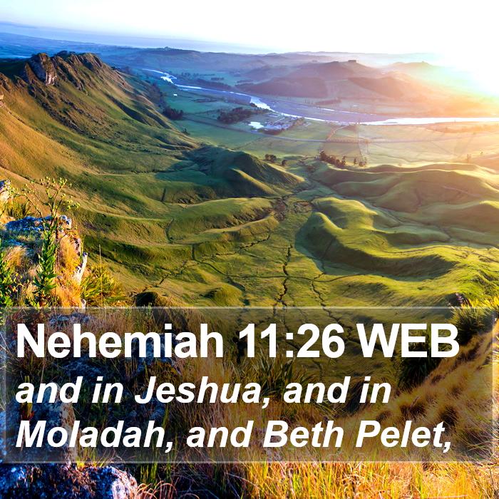 Nehemiah 11:26 WEB Bible Study