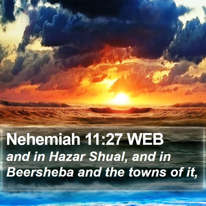 Nehemiah 11:27 WEB Bible Study