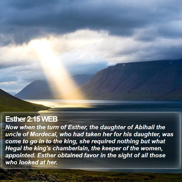 Esther 2:15 WEB Bible Study