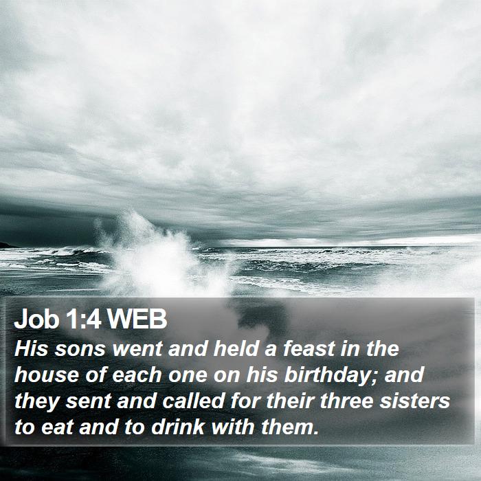 Job 1:4 WEB Bible Study