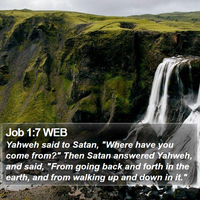 Job 1:7 WEB Bible Study