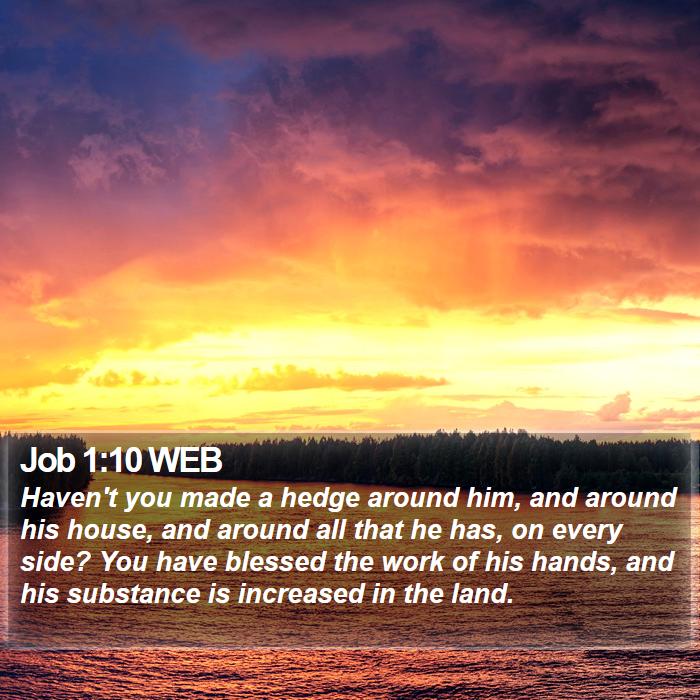 Job 1:10 WEB Bible Study