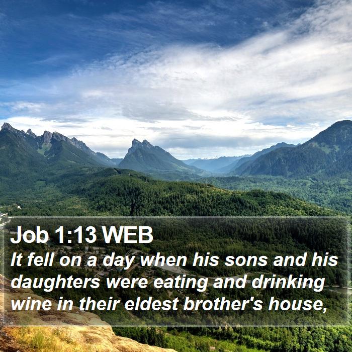 Job 1:13 WEB Bible Study