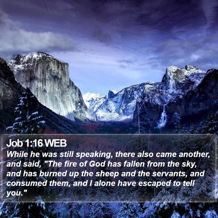 Job 1:16 WEB Bible Study