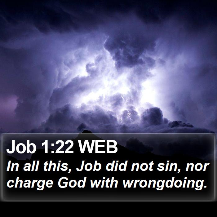 Job 1:22 WEB Bible Study