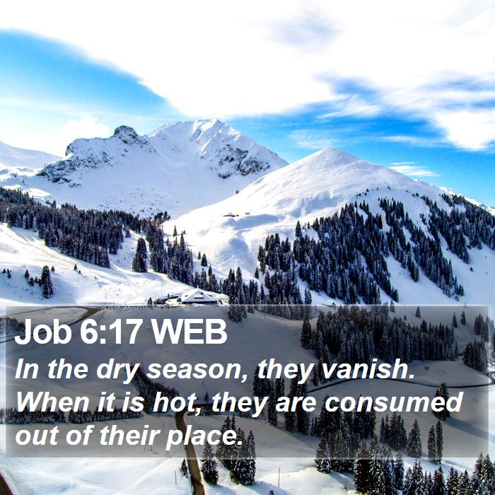 Job 6:17 WEB Bible Study