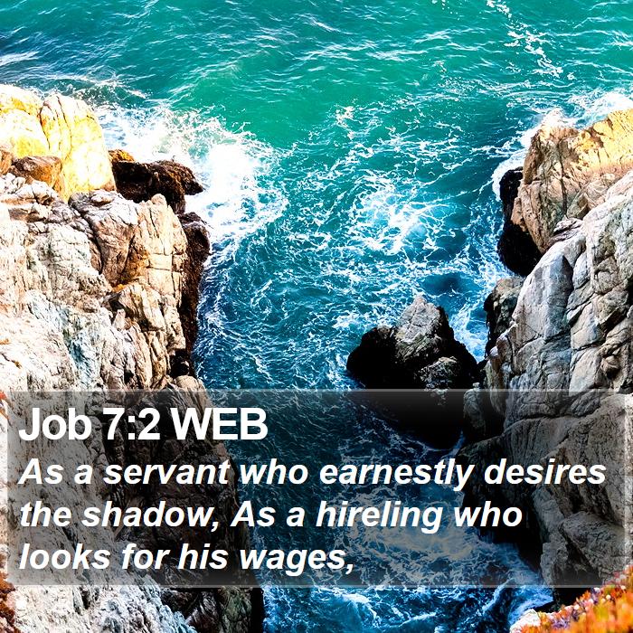 Job 7:2 WEB Bible Study