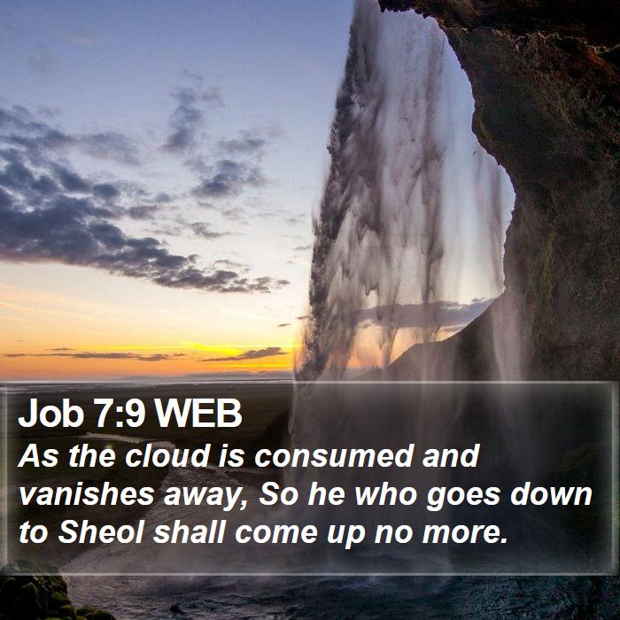 Job 7:9 WEB Bible Study