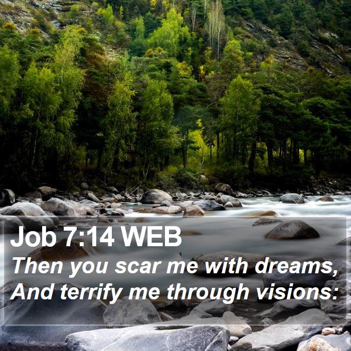 Job 7:14 WEB Bible Study