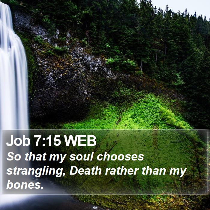 Job 7:15 WEB Bible Study