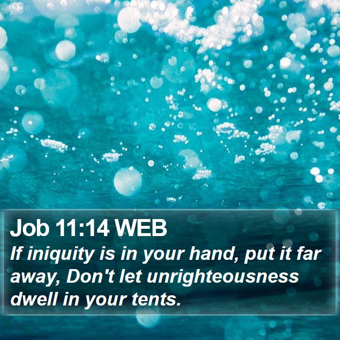 Job 11:14 WEB Bible Study