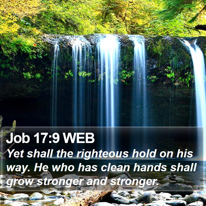 Job 17:9 WEB Bible Study