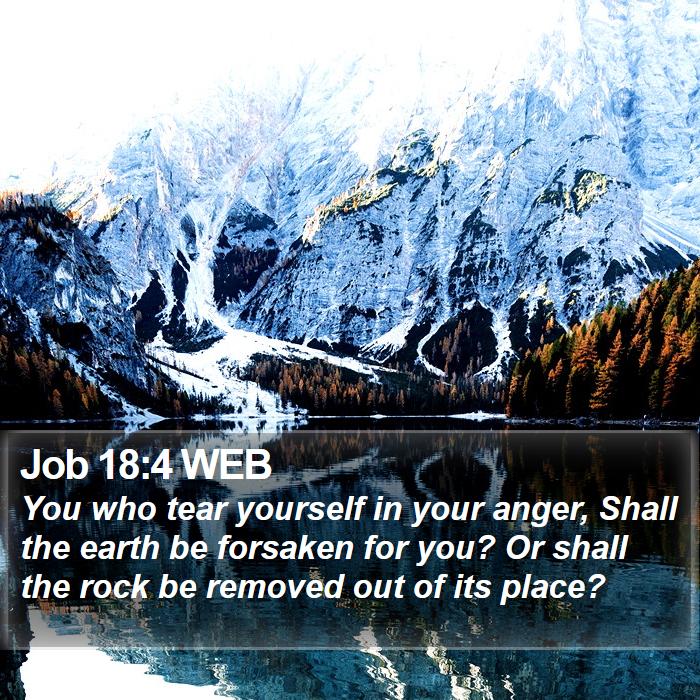 Job 18:4 WEB Bible Study