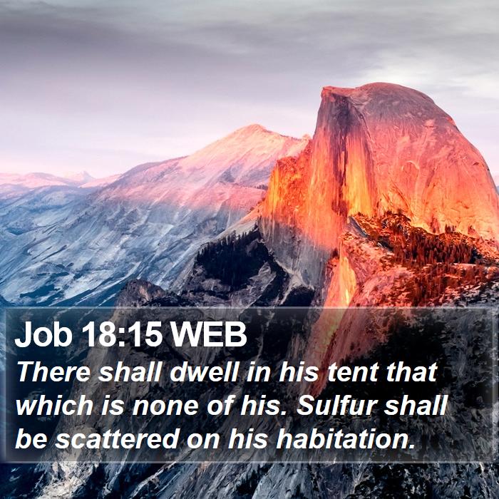 Job 18:15 WEB Bible Study