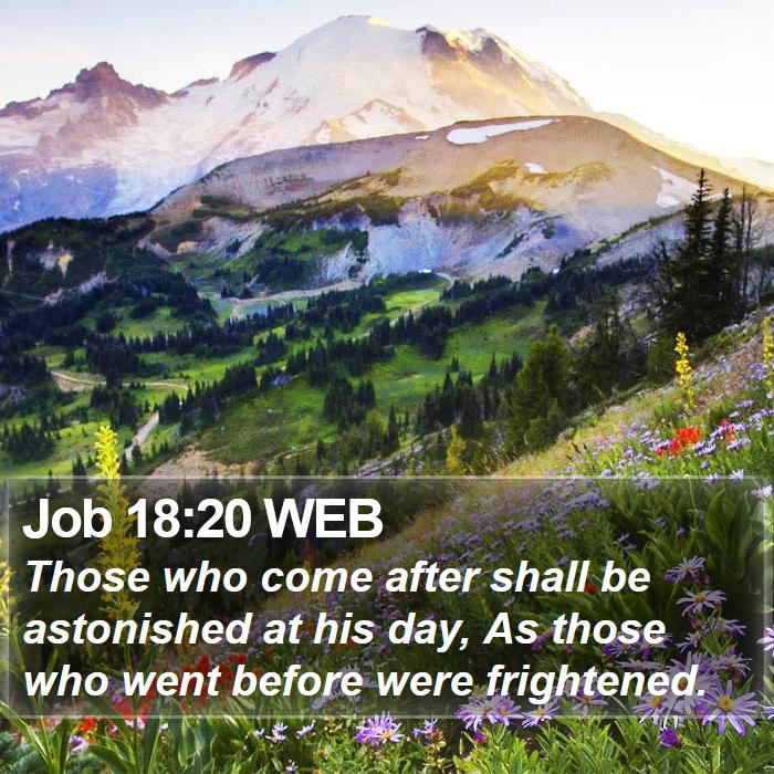 Job 18:20 WEB Bible Study