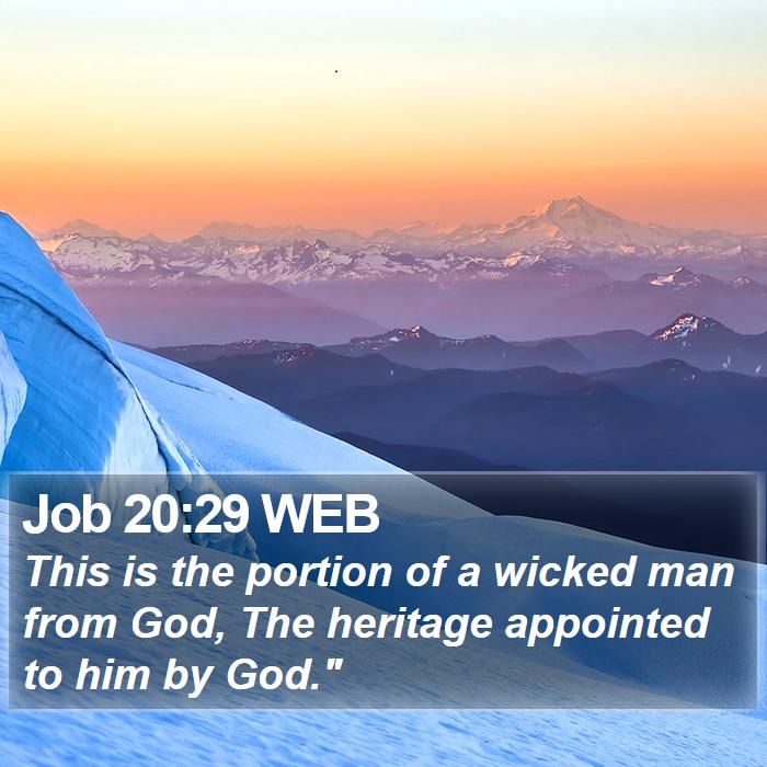 Job 20:29 WEB Bible Study