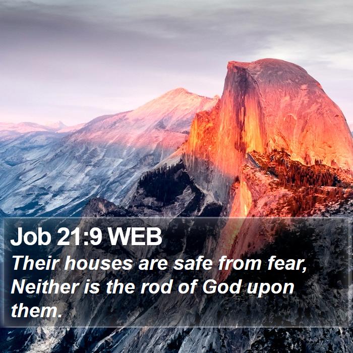 Job 21:9 WEB Bible Study