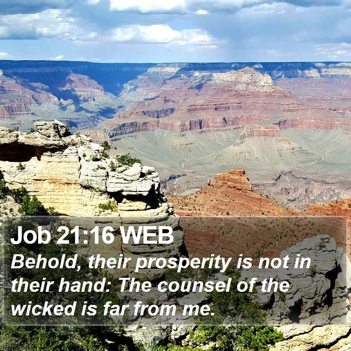 Job 21:16 WEB Bible Study