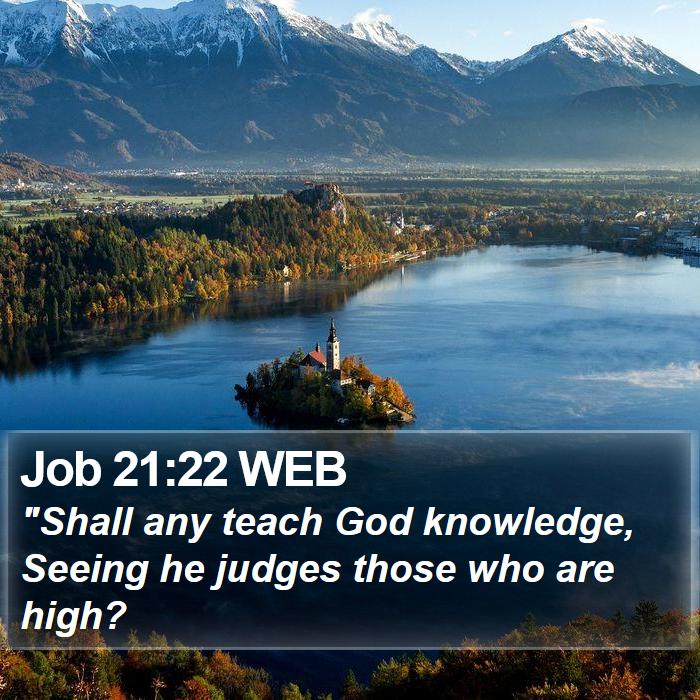 Job 21:22 WEB Bible Study