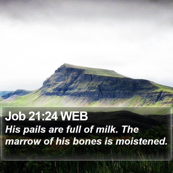 Job 21:24 WEB Bible Study