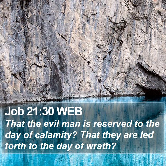 Job 21:30 WEB Bible Study