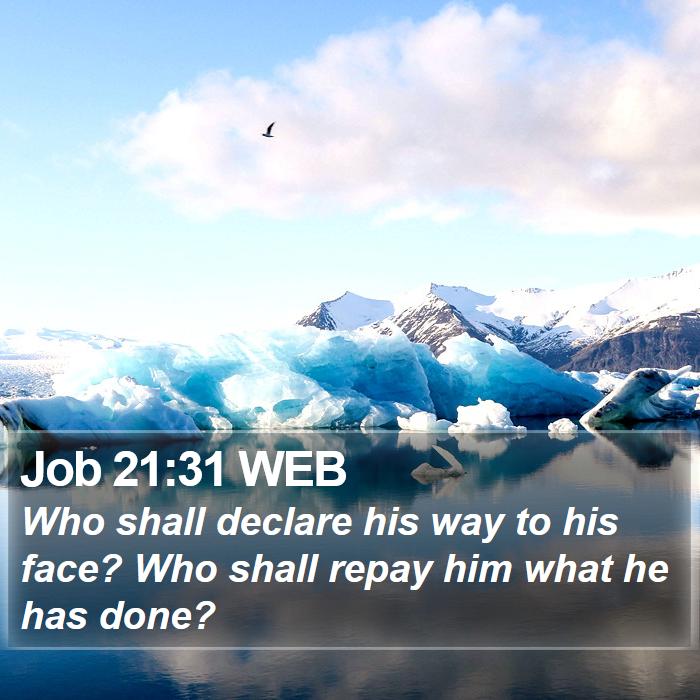 Job 21:31 WEB Bible Study