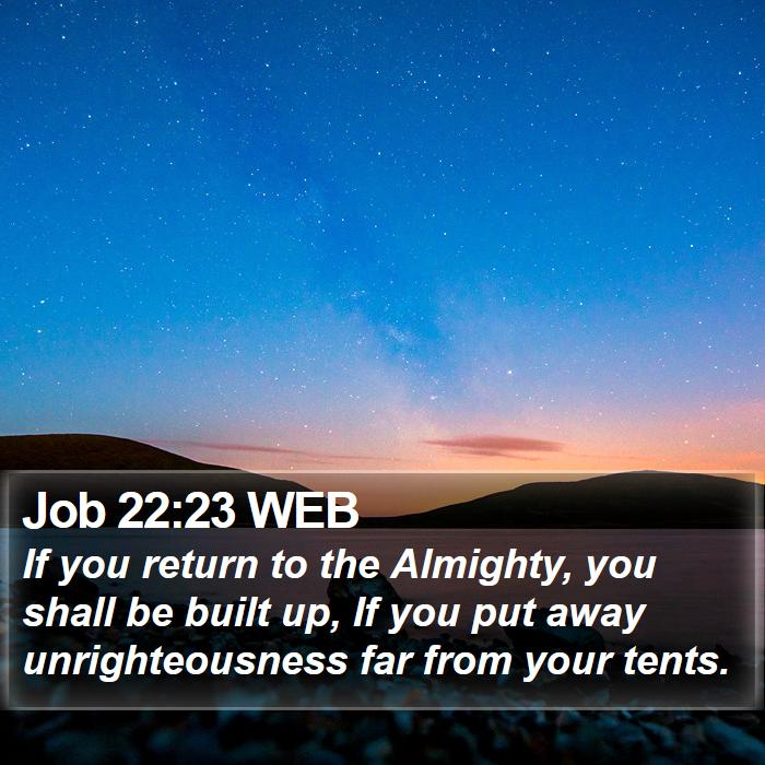 Job 22:23 WEB Bible Study