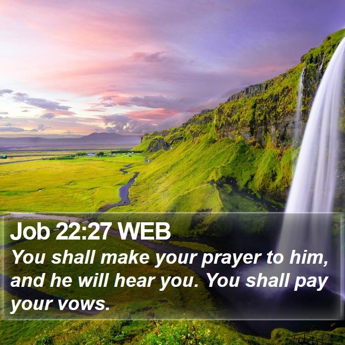 Job 22:27 WEB Bible Study