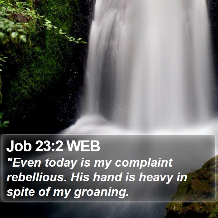 Job 23:2 WEB Bible Study