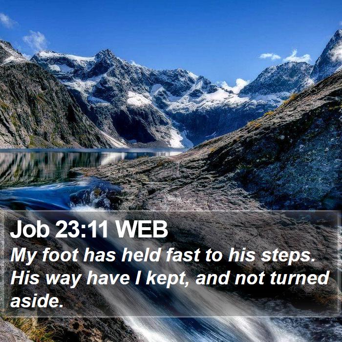 Job 23:11 WEB Bible Study