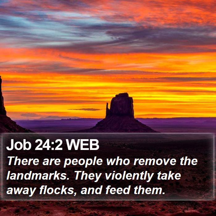 Job 24:2 WEB Bible Study