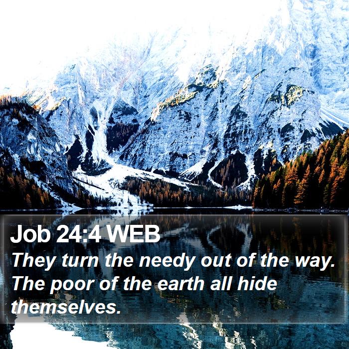 Job 24:4 WEB Bible Study