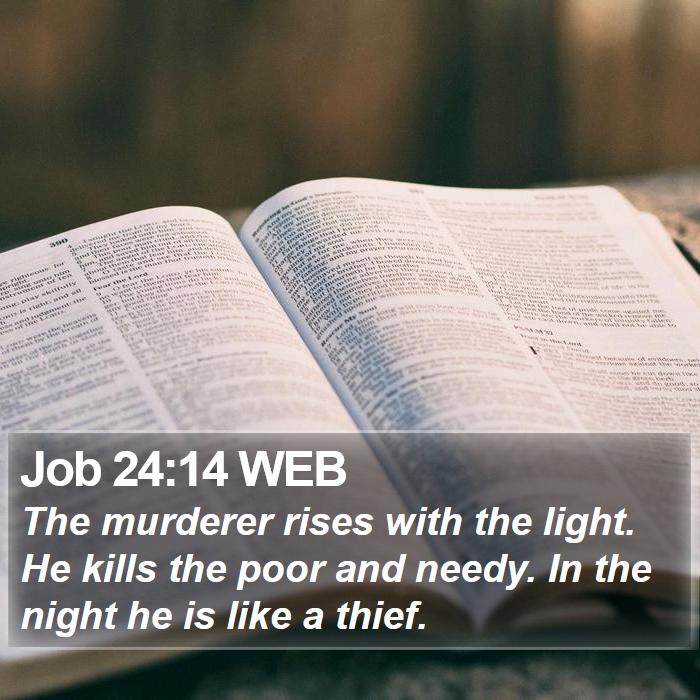 Job 24:14 WEB Bible Study