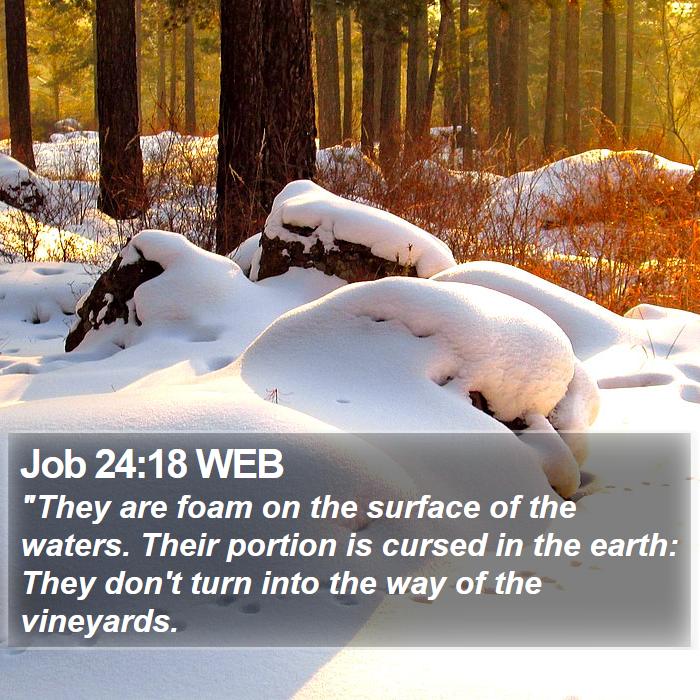 Job 24:18 WEB Bible Study