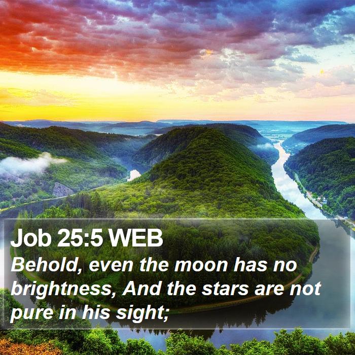 Job 25:5 WEB Bible Study