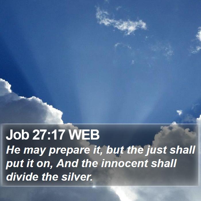 Job 27:17 WEB Bible Study